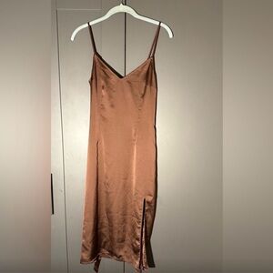 Abercrombie & Fitch Brown Midi Dress
